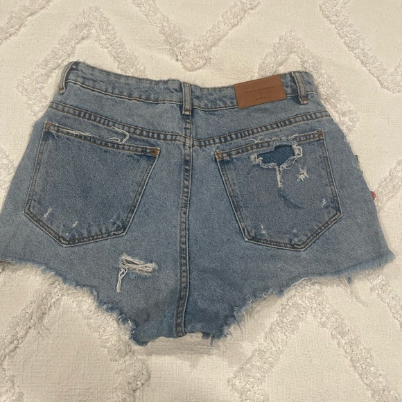 Zara denim cutoff shorts - Picture 2 of 3